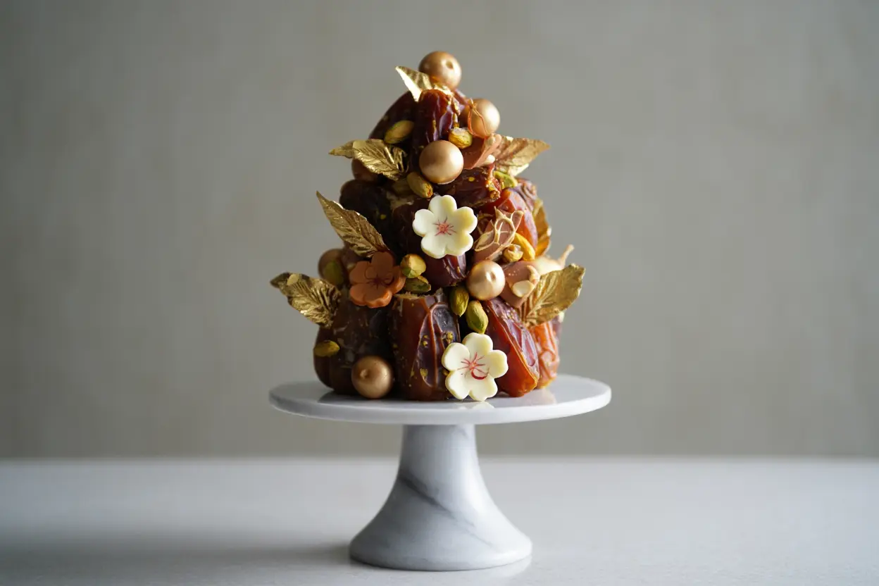 Tour de dattes chocolat centre de table mariage